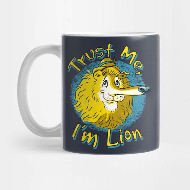 Lying Lion by Mudge